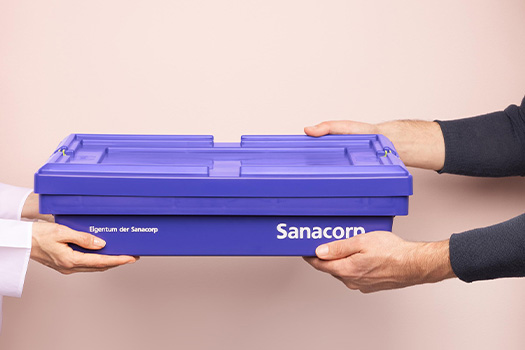Digitale Übersicht zu Logistikdaten mit Sanacorp Connect